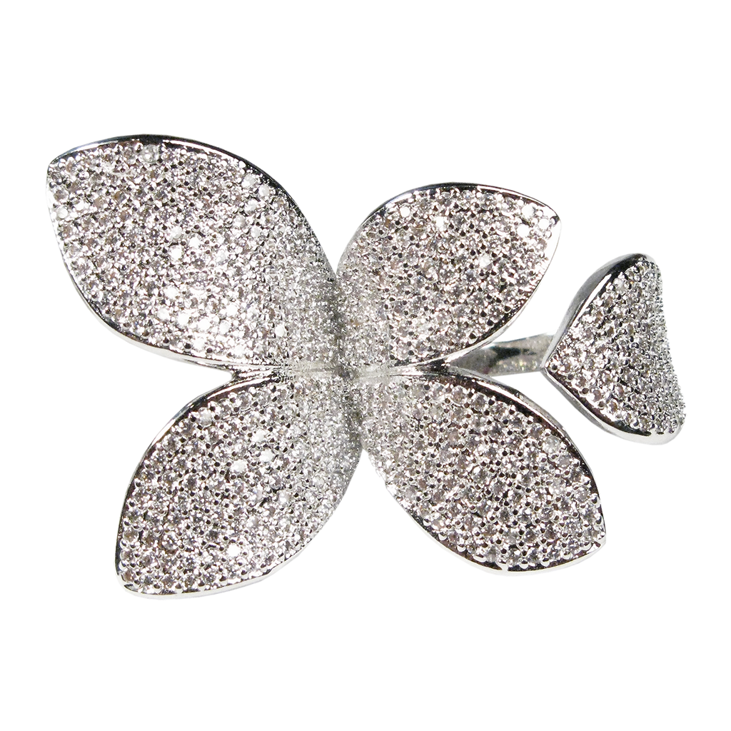 Margaret Rowe Pavé Leaf Diamontage™ 1.2 Carat Ring