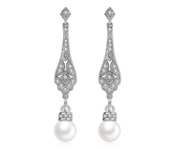 Pearl Dew Drop Earrings