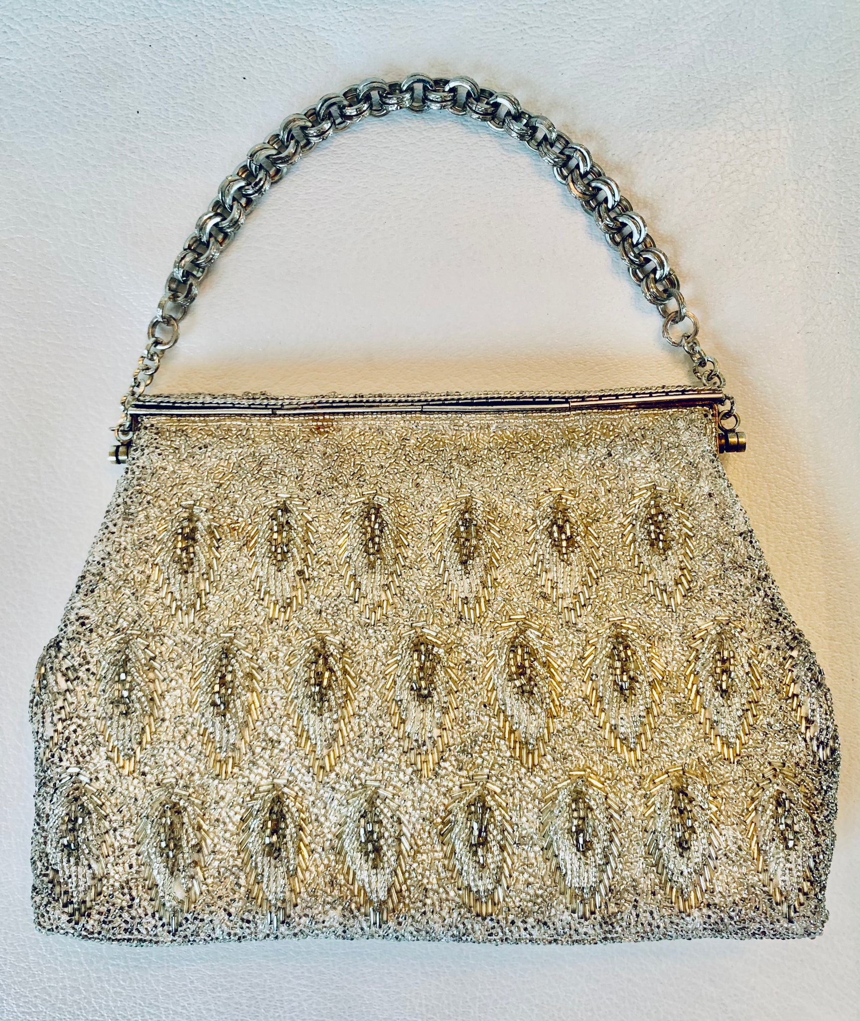Vintage Colorful Beaded Purse